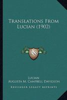 Translations From Lucian 1165152002 Book Cover