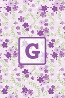 G: Initial Monogram Letter G College Ruled Notebook. Personalized Medium Lined Journal & Diary for Writing & Note Taking for Girls, Boys, Men and Women 1672876680 Book Cover