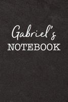 Gabriel's Notebook: Personalized Scrapbook for Men 1798941112 Book Cover