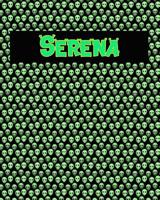 120 Page Handwriting Practice Book with Green Alien Cover Serena: Primary Grades Handwriting Book 1097506053 Book Cover