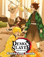 Demon Slayer Coloring Book: Beatiful Anime And Manga Illustrations To Color For Kids And Teenagers B098G8XFPW Book Cover
