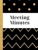 Meeting Minutes: Meeting Notebook, Note taking system, 8.5 X 11, 100 pages 1671307321 Book Cover