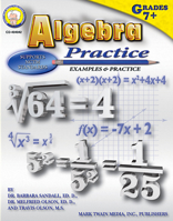 Algebra Practice Book Grades 7+ 1580373259 Book Cover