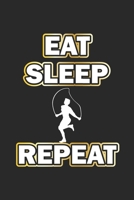 Eat Sleep Repeat: Notebook, Journal Gift Idea for Bodybuilder & Fitness Fans checkered 6x9 120 pages 1695876032 Book Cover