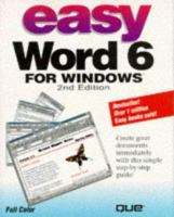 Easy Word 6 for Windows 156529808X Book Cover