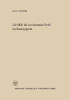 Die sed ALS Bestimmende Kraft Im Staatsapparat 3322978982 Book Cover