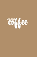 Need My Coffee: 5.5" x 8.5" Sketchbook 1690881801 Book Cover