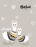 Notebook: Llama no drama on grey cover and Dot Graph Line Sketch pages, Extra large (8.5 x 11) inches, 110 pages, White paper, Sketch, Draw and Paint 1791506968 Book Cover