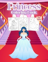 Princess Coloring Book for Girls: Kids Coloring Book Filled with Princesses Designs, Cute Gift for Girls Ages 4-8 6236181314 Book Cover