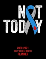 Not Today Diabetes: 2020 -2021 Daily/ Weekly/ Monthly Planner: Type 1 Diabetes Awareness, 2-Year Personal Planner with Grid Calendar Blue and Grey Awareness Ribbon Appointment and Wellness Tracker, 8. 1707918376 Book Cover