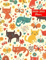 2020-2021 Planner: Cute Two Year  Personal Journal Week Planners & Goal Planner Organizer -  Weekly & Monthly Dated Agenda Book and To Do List 1696200482 Book Cover