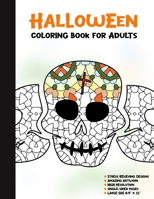 Halloween Coloring Book for Adults: 50 Halloween Illustrations Printed On One Side, Safe For Markers | Fun Craft Activity Gift | Stress Relieving Designs (Spooky House) 1696296358 Book Cover