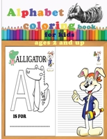 alphabet coloring book for kids ages 2 and up: draw and write on the lines B08VTY96XJ Book Cover