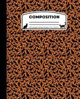 Composition : Cat Pattern Orange Marble Composition Notebook Wide Ruled 7. 5 X 9. 25 in, 100 Pages (50 Sheets) Book for Kids, School, Students and Teachers 1721691618 Book Cover