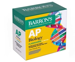 AP Biology Flashcards, Third Edition: Up-to-Date Review (Barron's AP Prep) B0FF3G8NKS Book Cover