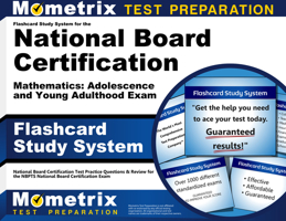 Flashcard Study System for the National Board Certification Mathematics Adolescence and Young Adulthood Exam: National Board Certification Test Practice Questions and Review for the Nbpts National Boa 1610722167 Book Cover