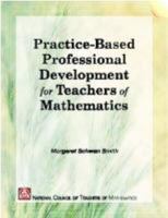 Practice-Based Professional Development for Teachers of Mathematics 0873535049 Book Cover