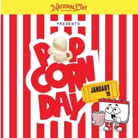 National Popcorn Day: Fun-filled children's book featuring National Popcorn Day's secret origin story, fascinating facts, and laugh-out-loud jokes! 1962447340 Book Cover