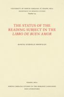 The Status Of The Reading Subject In The Libro De Buen Amor 0807892289 Book Cover