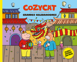 Cozy Cat 6. Grandes celebraciones / Cozy Cat 6. Big Celebrations (Feel-Good Coloring Books) (Spanish Edition) 6073934823 Book Cover