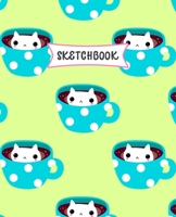 Sketchbook: Kawaii Cups Sketch Book for Kids | Practice Drawing and Doodling | Sketching Book for Toddlers & Tweens 1671577574 Book Cover