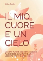 IL MIO CUORE E' UN CIELO: Qualche nuvola arancione, qualche nuvola rossa. Sulla nuvola, un uccellino che vola tutto solo. (Italian Edition) B0FJ1XTG5L Book Cover