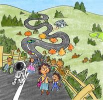 Bendy-Bendy Road: An English Nepali Bilingual Picture Book For Children 0645577723 Book Cover