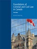 Foundations of Criminal and Civil Law 177255037X Book Cover