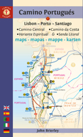 Camino Portugués Maps: Lisbon - Porto - Santiago / Camino Central, Camino de la Costa, Variente Espiritual & Senda Litoral (Camino Guides) 1912216302 Book Cover