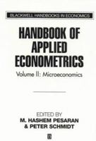 Handbook of Applied Econometrics: Microeconomics (Vol 2) (Blackwell Handbooks in Economics) 0631216332 Book Cover