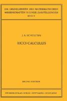 Ricci-Calculus: An Introduction to Tensor Analysis and its Geometrical Applications (Grundlehren der mathematischen Wissenschaften) 364205692X Book Cover