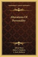 Les altérations de la personnalité 1019280018 Book Cover