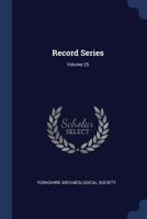 Record Series; Volume 25 1377228835 Book Cover