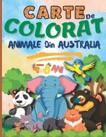 Carte de Colorat: Animale Din Australia, Cadou Grozav Pentru Fete & Baieti 4-8 Ani B0BLQW2VMQ Book Cover