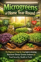 Microgreens at Home Year-Round: The Beginner’s Step-by-Step Guide to Growing Nutrient-Dense Greens Indoors for Food Security, Health & Profit B0GPN4GKCG Book Cover