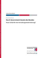 Das E-Government-Gesetz des Bundes: Neuer Schub für eine Verwaltungsmodernisierung? 3738634703 Book Cover