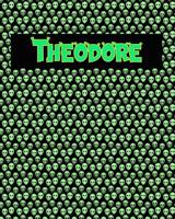 120 Page Handwriting Practice Book with Green Alien Cover Theodore: Primary Grades Handwriting Book 1097652335 Book Cover