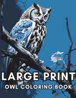 Large Print Owl Coloring Book For Adults: Relaxation, Mindfulness and Stress Relief for Owl Enthusiasts B0CNW544SS Book Cover