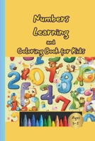 Numbers learning and coloring book for kids B0CWHFFXTK Book Cover