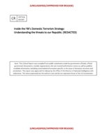 Inside the FBI’s Domestic Terrorism Strategy:: Understanding the threats to our Republic. B09BF9GK64 Book Cover