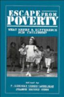 Escape from Poverty: What Makes a Difference for Children? 0521629853 Book Cover