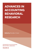 Advances in Accounting Behavioral Research 1838674020 Book Cover