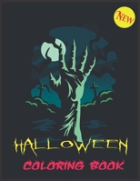 Halloween Coloring Book: 50 New Spooky, Fun, Tricks and Treats Relaxing Coloring Pages for Adults Relaxation. Halloween Gifts for Teens, Childrens, Man, Women, Girls and Boys. B09DJCLRZB Book Cover