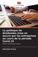 La politique de dividendes mise en oeuvre par les entreprises au cours de la période Covid-19 (French Edition) 6206566277 Book Cover