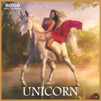 Unicorn 2021 Wall Calendar: Beautiful Unicorns - 2021 Calendar 8.5" x 8.5" - glossy finish B08LRF1NMC Book Cover