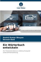 Ein Wörterbuch entwickeln (German Edition) 6209464718 Book Cover