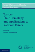 Torsors, Etale Homotopy and Applications to Rational Points 1107616123 Book Cover