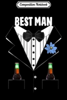 Composition Notebook: Mens Best Man Gift Idea Groomsmen Wedding Bachelor Party Friend Journal/Notebook Blank Lined Ruled 6x9 100 Pages 1673593658 Book Cover