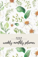 2020 Weekly Monthly Planner: Floral Weekly & Monthly Calendar for 2020 With Extra Space For Notes Watercolor Notebook for Women 136 pages 6x9 1671033876 Book Cover