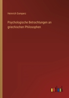 Psychologische Betrachtungen an griechischen Philosophen 336860192X Book Cover